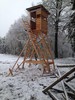 rustikale Waldkanzel, Fußbodenhöhe 400 cm mit separater Leiter